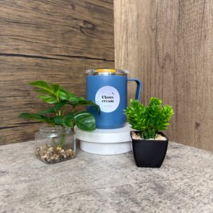 12.แก้วสแตนเลส เก็บร้อน-เย็น ทรงสแตนเลสมัค ขนาด 15 ออนซ์