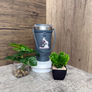 21.แก้วสแตนเลส เก็บร้อน-เย็น หูหิ้วยาง ขนาด 18 ออนซ์