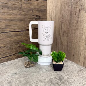 07.แก้วสแตนเลส เก็บร้อน-เย็น หูจับ ขนาด 40 ออนซ์