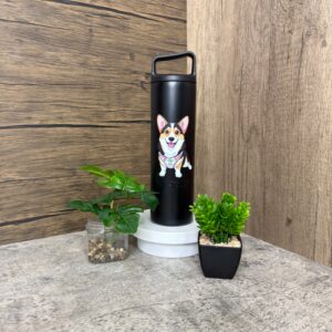 04.กระบอกน้ำสแตนเลสเก็บอุณหภูมิ ฝาหูหิ้วเหลี่ยม ขนาด 16.9 ออนซ์