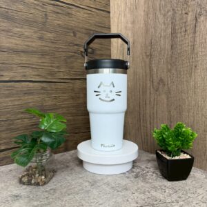 05.แก้วสแตนเลส เก็บร้อน-เย็น หูหิ้ว ขนาด 20 ออนซ์